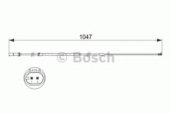 1987473512 BOSCH Датчик износа колодок тормозных задних X5 (E70) X6 (E71, E72) X6 (F16) 198747351 Bosch