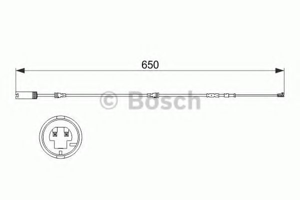 1987473513 BOSCH Сигнализатор, износ тормозных колодок