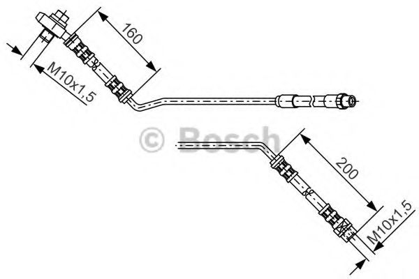 1987476055 BOSCH Тормозной шланг
