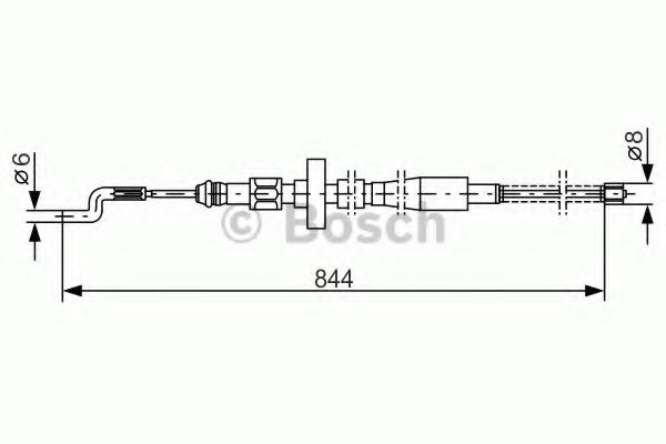 1987477171 BOSCH тормозной трос