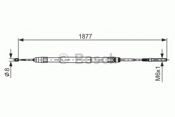 1987477694 BOSCH Трос стояночная тормозная система