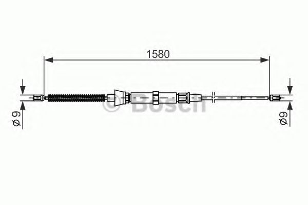 1987477806 BOSCH Тормозной трос