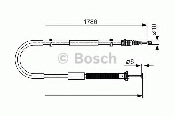 1987477910 BOSCH ТОРМОЗНОЙ ТРОС