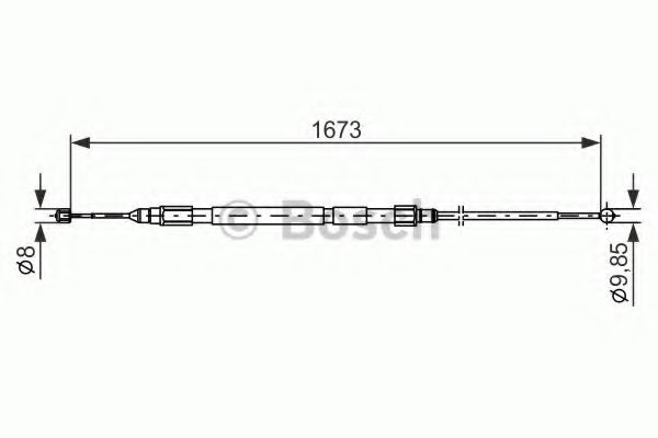 1987477947 BOSCH Тормозной трос
