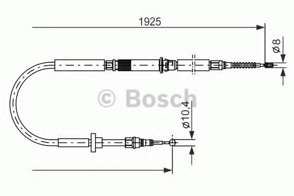 1987477959 BOSCH Трос, стояночная тормозная система