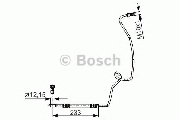 1987481338 BOSCH Шланг тормозной R