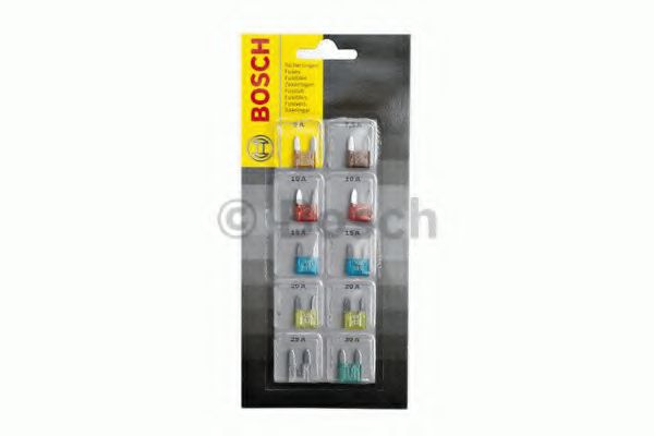 1987529038 BOSCH Комплект предохранителей (MINI.плоский блистер) 1шт x 5/7.5/25/30А 2шт x 10/15/20А