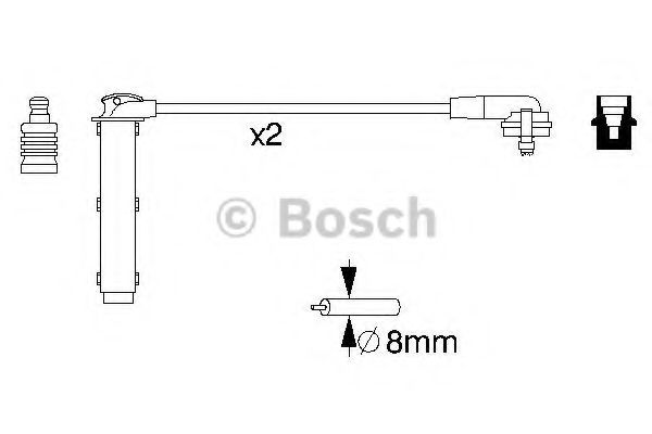 0986356833 BOSCH ком-т проводов ford galaxyscorpioescorttransit 2.02.3i 16v 91