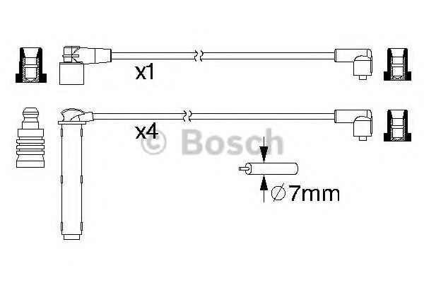 0986357223 BOSCH высоковольтные провода
