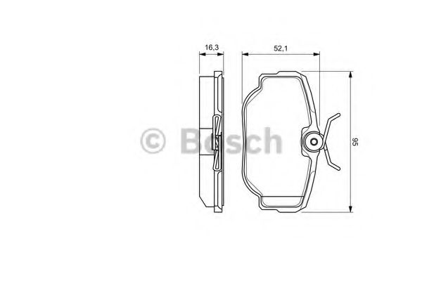 0986424564 BOSCH Колодки тормозные 