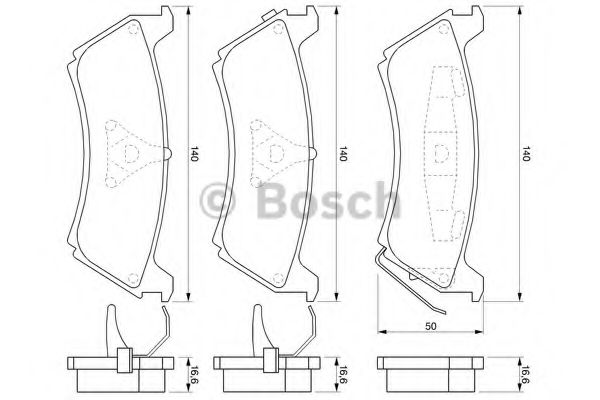 0986424648 BOSCH Колодки тормозные MERCEDES W163 ML 23-5 98-5 задние