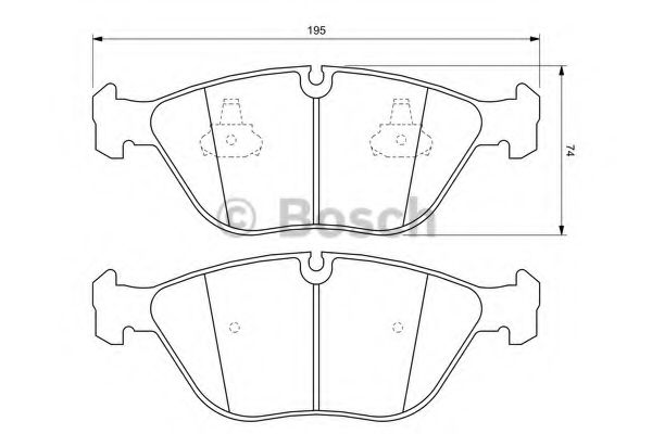 0986424649 BOSCH Колодки тормозные AUDI A8BMW E38MERCEDES W21W22 передние