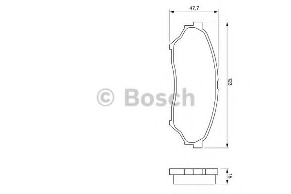 0986424713 BOSCH Колодки тормозные 