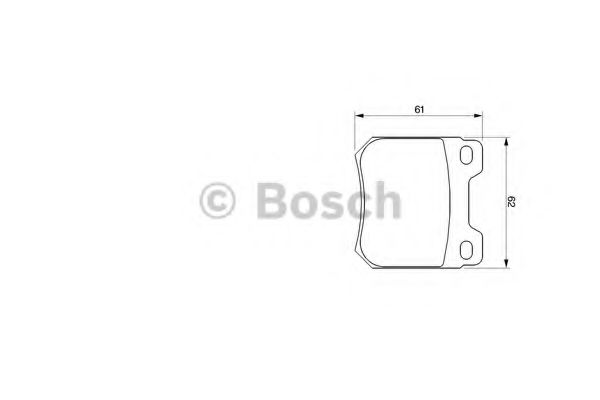 0986424754 BOSCH колодки дисковые з. saab 9-5 2.3t-3.0t 97>