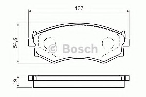 0986461139 BOSCH Колодки тормозные NISSAN PRIMERA -98 перед.