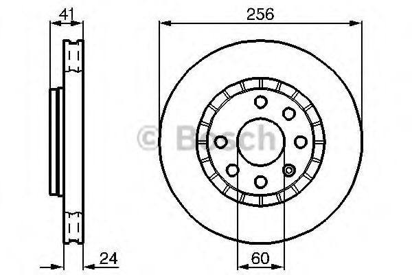 0986478327 BOSCH Диск тормозной