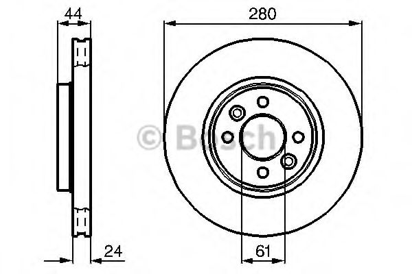 0986478590 BOSCH Диск тормозной