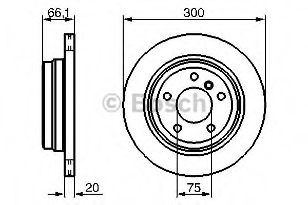 0986479263 BOSCH Тормозной диск задний