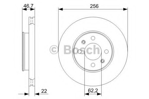 0986479367 BOSCH Диск тормозной.Внимание кросс 517121G000