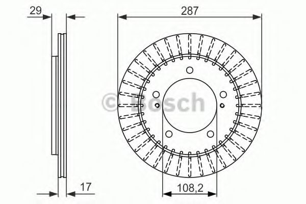 0986479486 BOSCH Диск тормозной