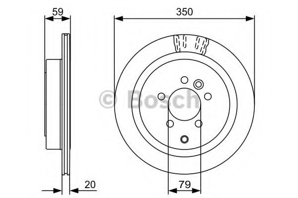 0986479492 BOSCH Диск тормозной