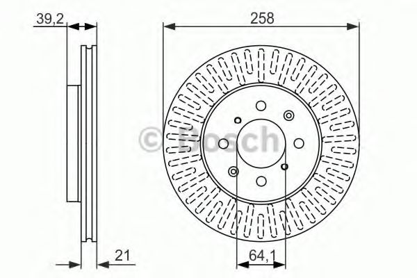 0986479594 BOSCH Тормозной диск