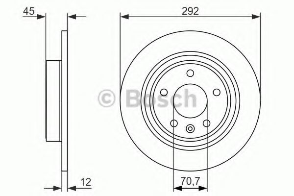 0986479646 BOSCH тормозной диск