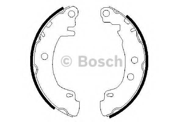 0986487550 BOSCH Колодки торм.бар.RENAULT MEGANE 96-3
