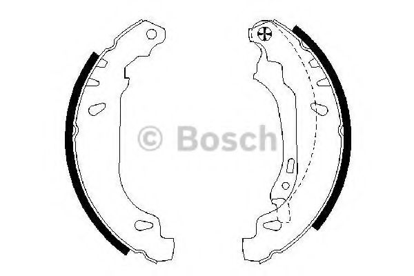 0986487556 BOSCH Колодки тормозные задние