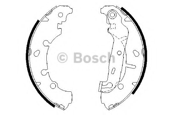 0986487599 BOSCH Колодки тормозные бар. FORD/DA FIESTA/FUSION/da2 03-