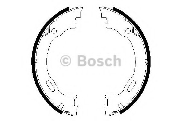 0986487609 BOSCH Колодки ручника ML
