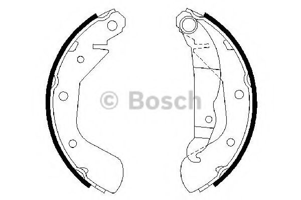 0986487613 BOSCH Колодки тормозные зад