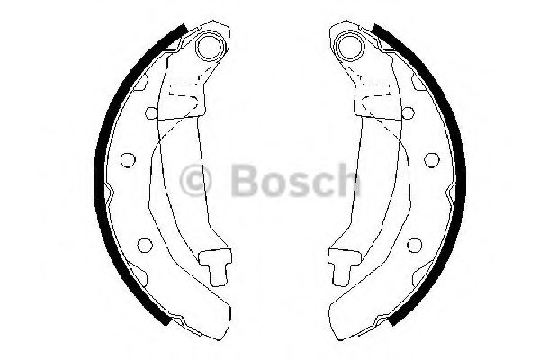 0986487628 BOSCH Колодки тормозные
