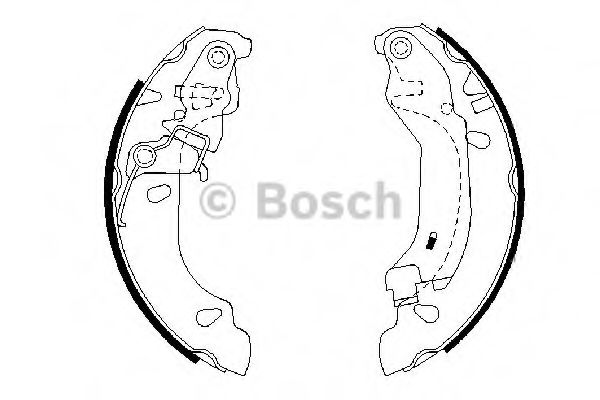 0986487669 BOSCH Колодки тормозные барабанные