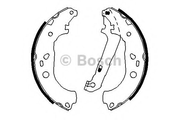 0986487696 BOSCH Колодки тормозные барабанные