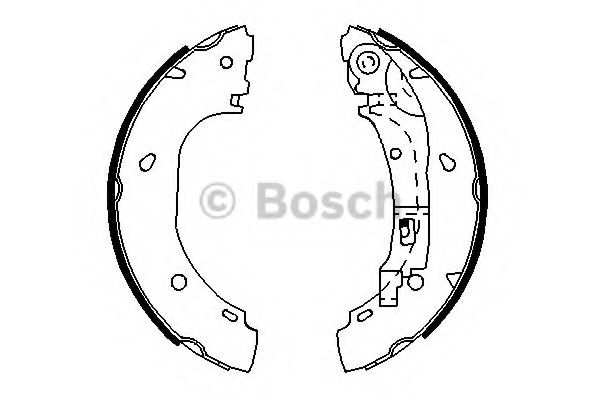 0986487701 BOSCH Колодки тормозные PSA/FIAT JUMPER/BOXER/DUCATO 02-06 барабанные