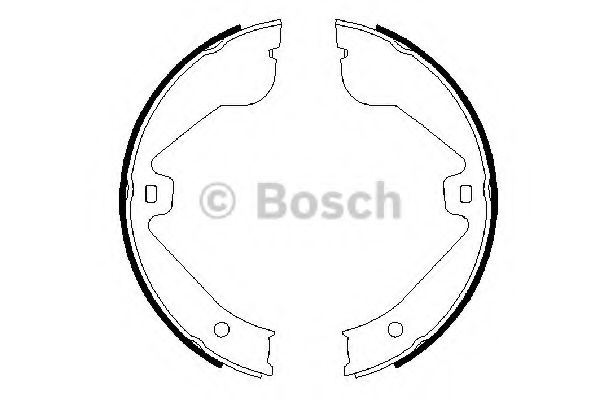 0986487705 BOSCH Колодки стояночного тормоза 