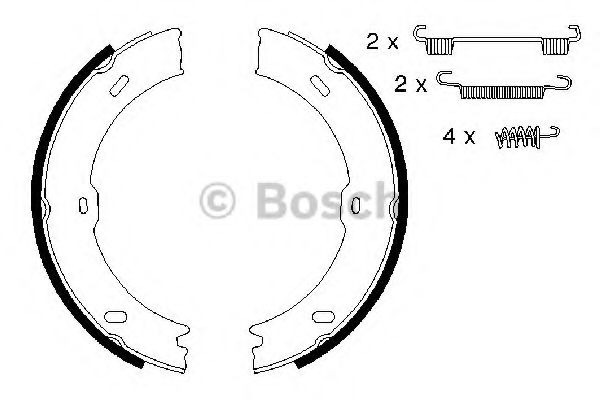 0986487720 BOSCH Колодки тормозные MB/VW SPRINTER/CRAFTER 06- стоян.тормоза