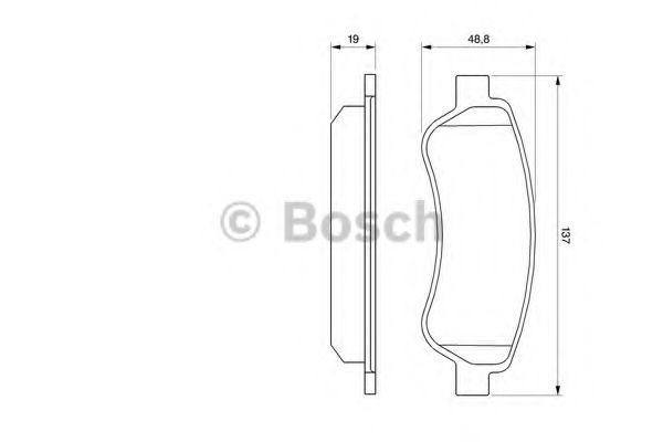 0986494110 BOSCH Колодки тормозные