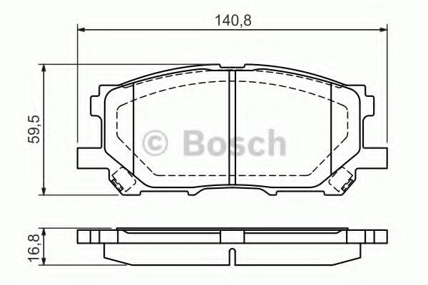 0986494218 BOSCH Колодки тормозные LEXUS RX -04 перед.