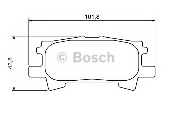 0986494224 BOSCH Колодки тормозные задние
