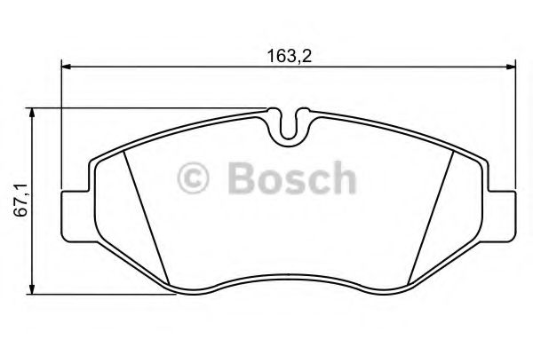0986494293 BOSCH колодки тормозные iveco daily iiiii передние