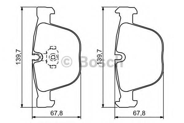 0986494325 BOSCH тормозные колодки задние