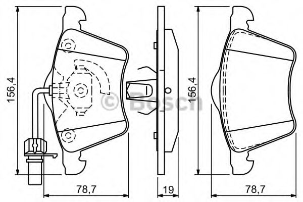 0986494390 BOSCH к-т дисков. тормоз. колодок