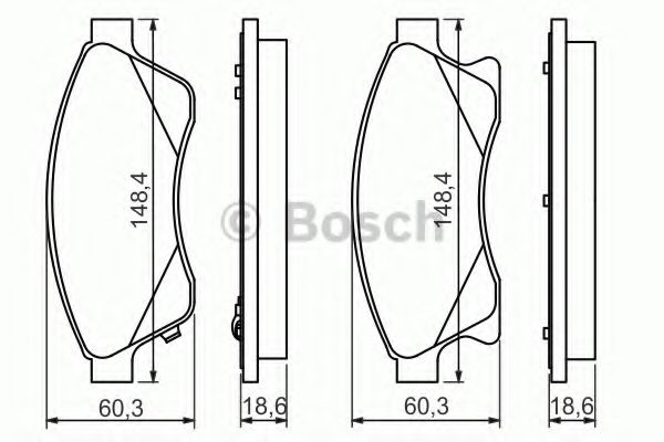 0986494433 BOSCH Колодки тормозные передние R15 CRUZE/ASTRA J 10- 0986494433 Bosch