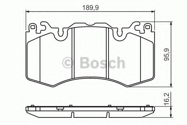 0986494440 BOSCH Колодки тормозные LAND ROVER RR SPORT 09- перед.