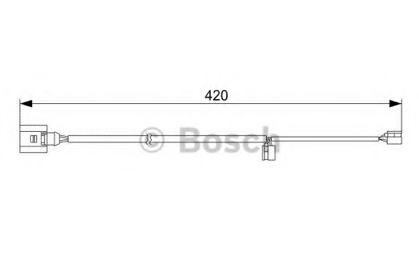 1987473012 BOSCH Датчик износа колодок передних 2 контакта TOUAREG/CAYENNE Bosch