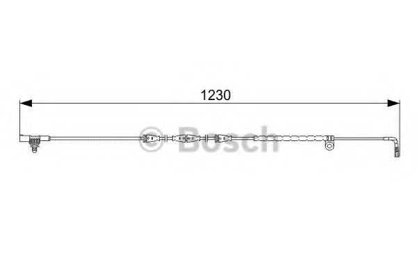 1987473022 BOSCH Датчик износа торм. колодок LAND ROVER RR SPORT 05- перед.