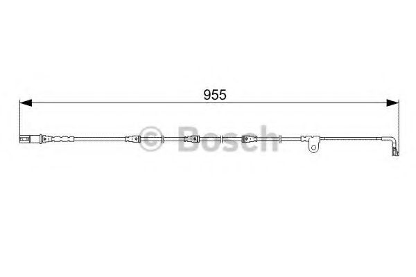 1987473028 BOSCH Датчик износа торм. колодок BMW X5(E70)/X6(E71) 07- перед.
