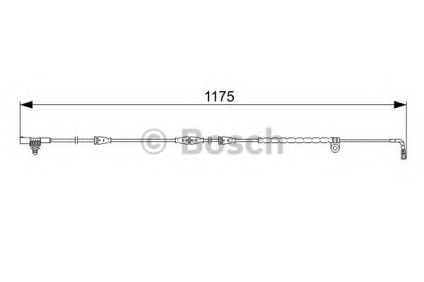 1987473032 BOSCH Датчик износа торм. колодок LAND ROVER DISCOVERY 04- передн.